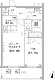 ヒューリックコート雪が谷の間取り画像
