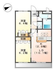 アベニール中島の間取り画像