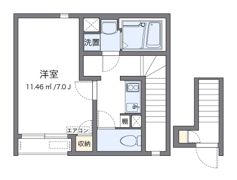 クレイノ白子の間取り画像