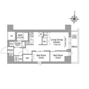 コンフォリア・リヴ南品川の間取り画像