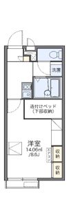 レオパレスFOREVERの間取り画像