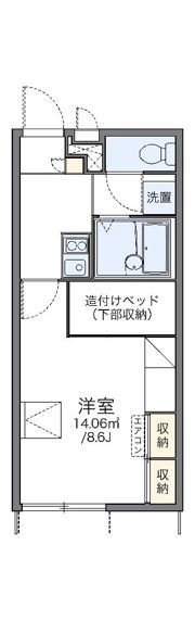 レオパレスFOREVERの間取り画像