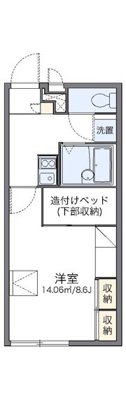 レオパレス北平野の間取り画像