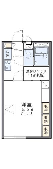 レオパレスJステージⅠの間取り画像