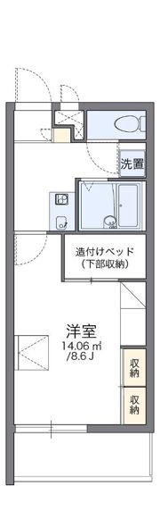 レオパレスcraneⅠの間取り画像
