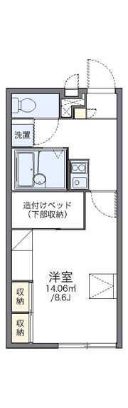 レオパレス赤穂2の間取り画像