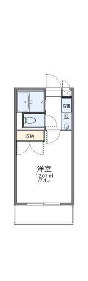 レオパレスOZAKIの間取り画像