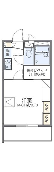 レオパレス多田Ⅰの間取り画像