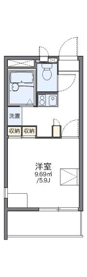 レオパレス西神の間取り画像