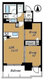 品川イーストシティタワーの間取り画像
