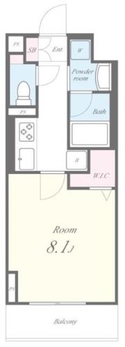 カリーノ鳥越の間取り画像