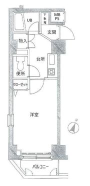 ダイホープラザ高田馬場Ⅱの間取り画像