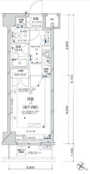 パレステュディオ新宿パークサイドの間取り画像