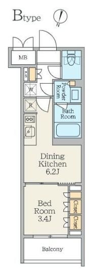 クレストコート池上六丁目の間取り画像