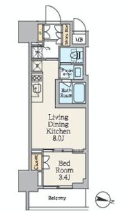 クレストコート池上の間取り画像