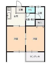 ハイツ松本の間取り画像