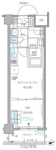 パークアクシス文京本郷の間取り画像