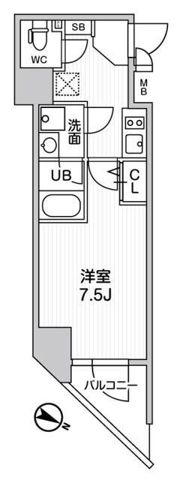 ALTERNA北品川の間取り画像