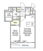 ユーレジデンス目黒東山の間取り画像
