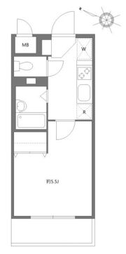 アソシエール駒沢の間取り画像