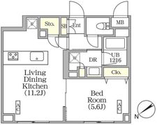 ユーレジデンス目黒東山の間取り画像