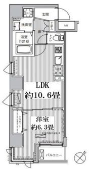 エムズサニーパレス月島の間取り画像