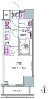 プレジリア東日本橋の間取り画像