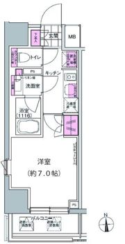 プレジリア東日本橋の間取り画像