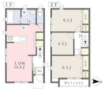 内宿台3丁目ドリームメゾンの間取り画像