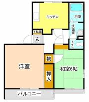 ジュネスピアAの間取り画像