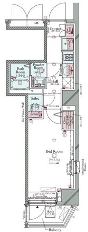 コンシェリア神楽坂 CROSSIAの間取り画像
