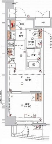 ハーモニーレジデンス神楽坂ヒルズsecondの間取り画像