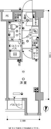スカイコート神楽坂参番館の間取り画像