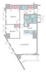 レジディアタワー中目黒の間取り画像