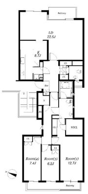 世田谷野毛レジデンスの間取り画像