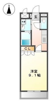 アルコバレーノ白水の間取り画像
