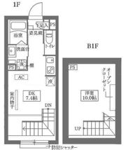 COCOCUBE鵜の木の間取り画像