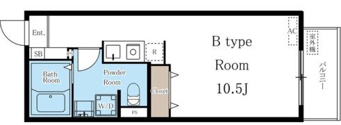 M-1 Tokyo 南蒲田の間取り画像
