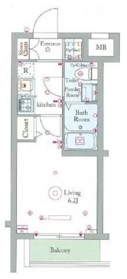 スカイコート戸越の間取り画像