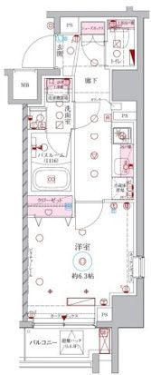 ラグディア北新宿の間取り画像