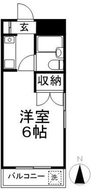 シティフラット25の間取り画像