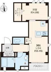 セルティス神楽坂の間取り画像