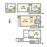 野方戸建の間取り画像
