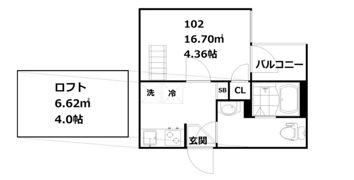 インベスト鶴見Ⅱの間取り画像