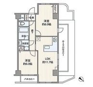 プレミアムキューブ都立大学＃moの間取り画像