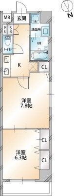 オーキッドレジデンス明石町の間取り画像