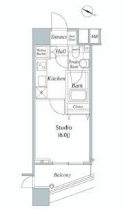 ファーストリアルタワー新宿の間取り画像