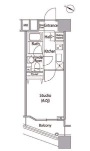 ファーストリアルタワー新宿の間取り画像