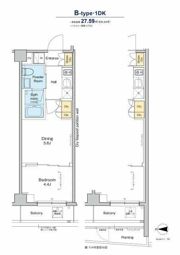 プラウドフラット品川大井町の間取り画像