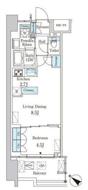 レガシス中目黒の間取り画像